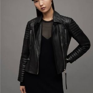 All Saints Leather Jacket Estella Biker
